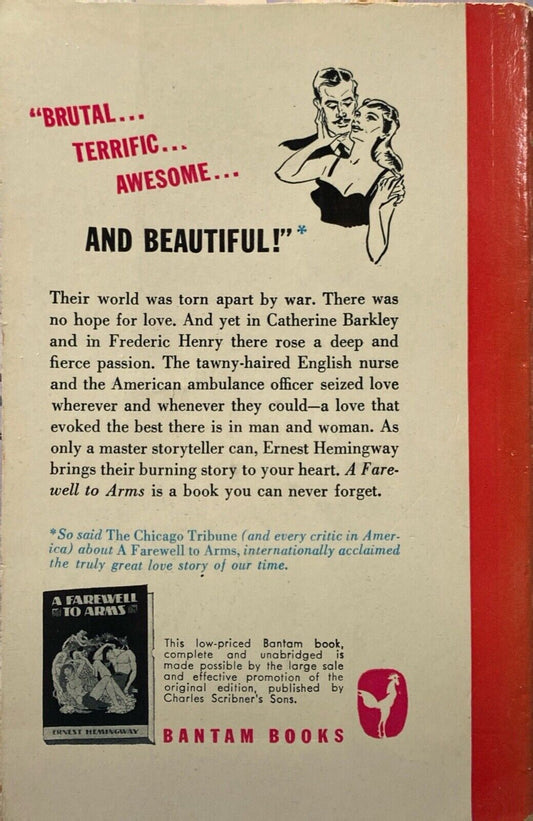 A Farewell to Arms by Ernest Hemingway 1949 Bantam 467 Paperback