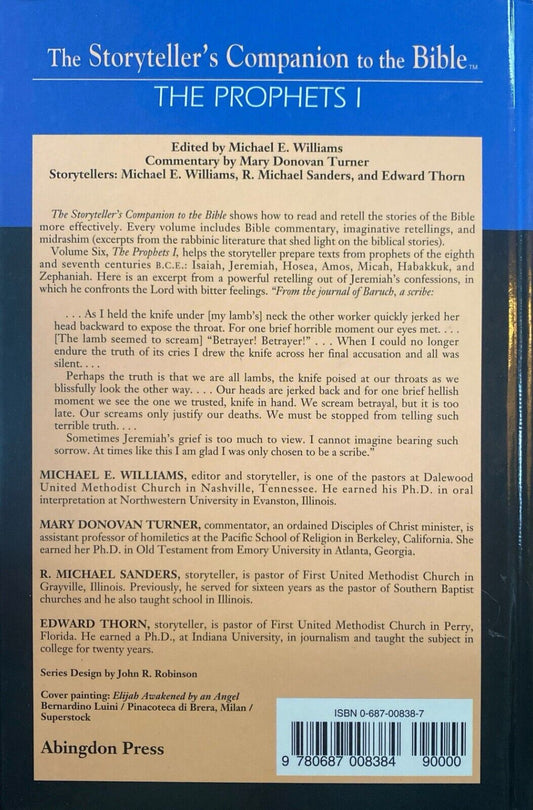 The Storyteller's Companion to the Bible Volume 6: The Prophets I Williams