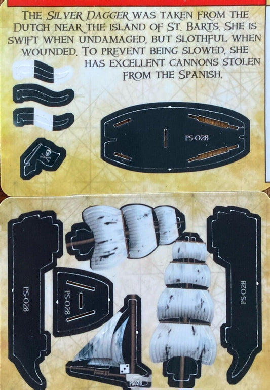 WizKids Pirates CSG of the Spanish Main PS-028 Silver Dagger