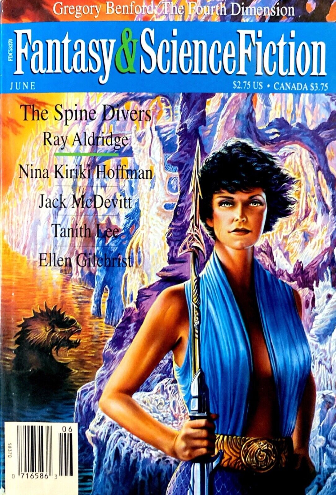 Fantasy & Science Fiction Vol. 88 No. 6 June 1995 Benford Lee Aldridge