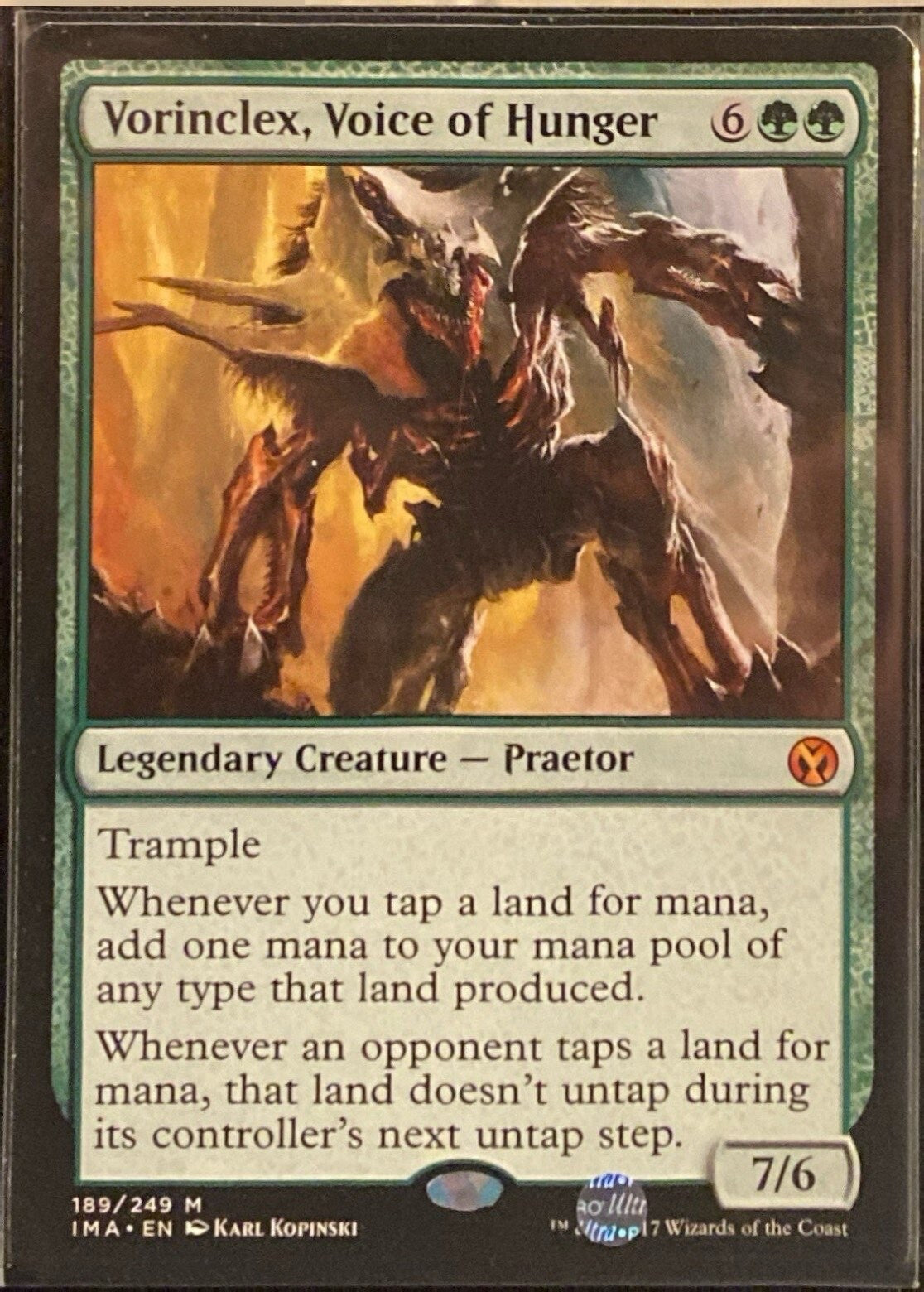 Magic the Gathering (MTG) Vorinclex, Voice of Hunger Iconic Masters