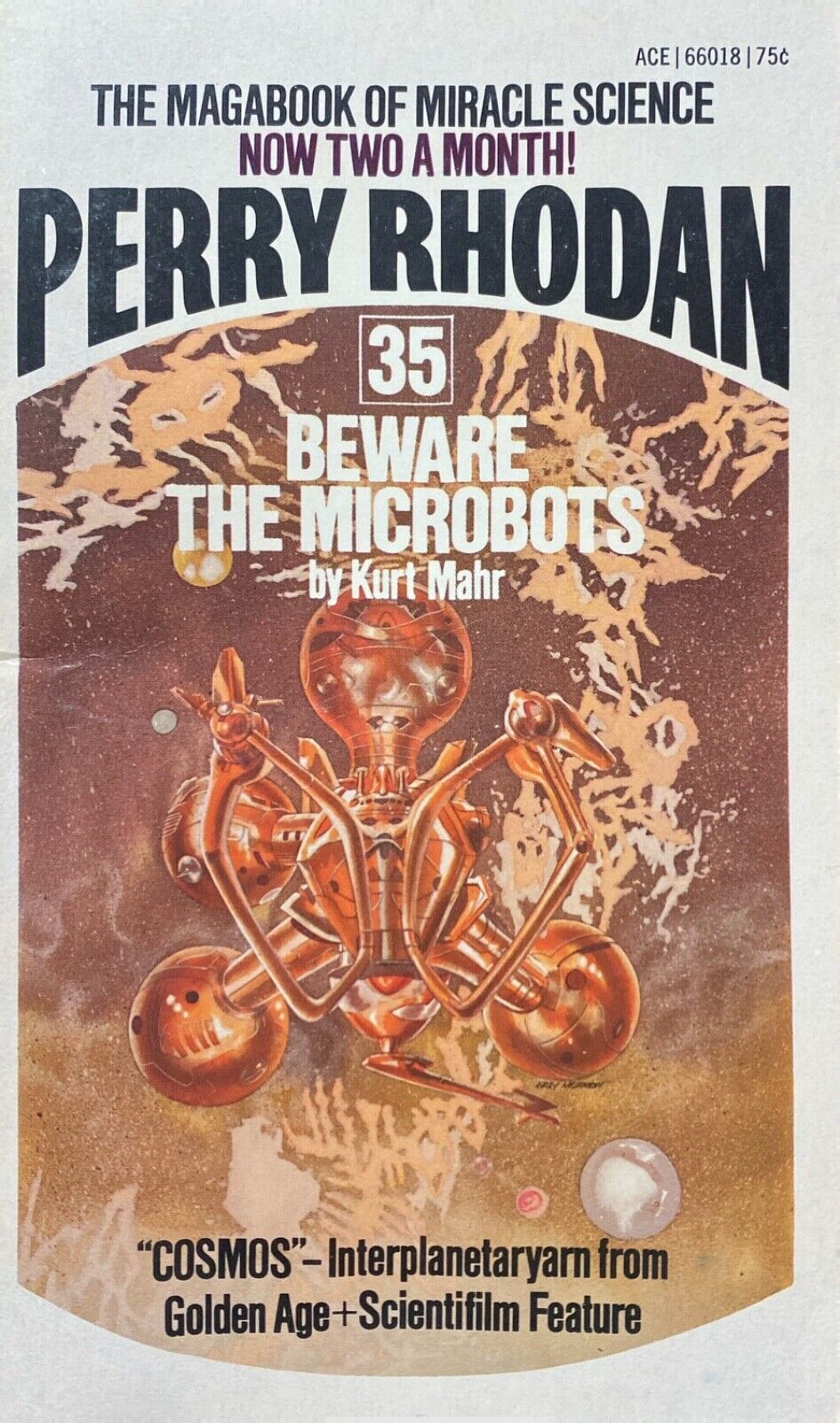 Perry Rhodan 35: Beware the Microbots by Kurt Mahr 1973 Ace Paperback
