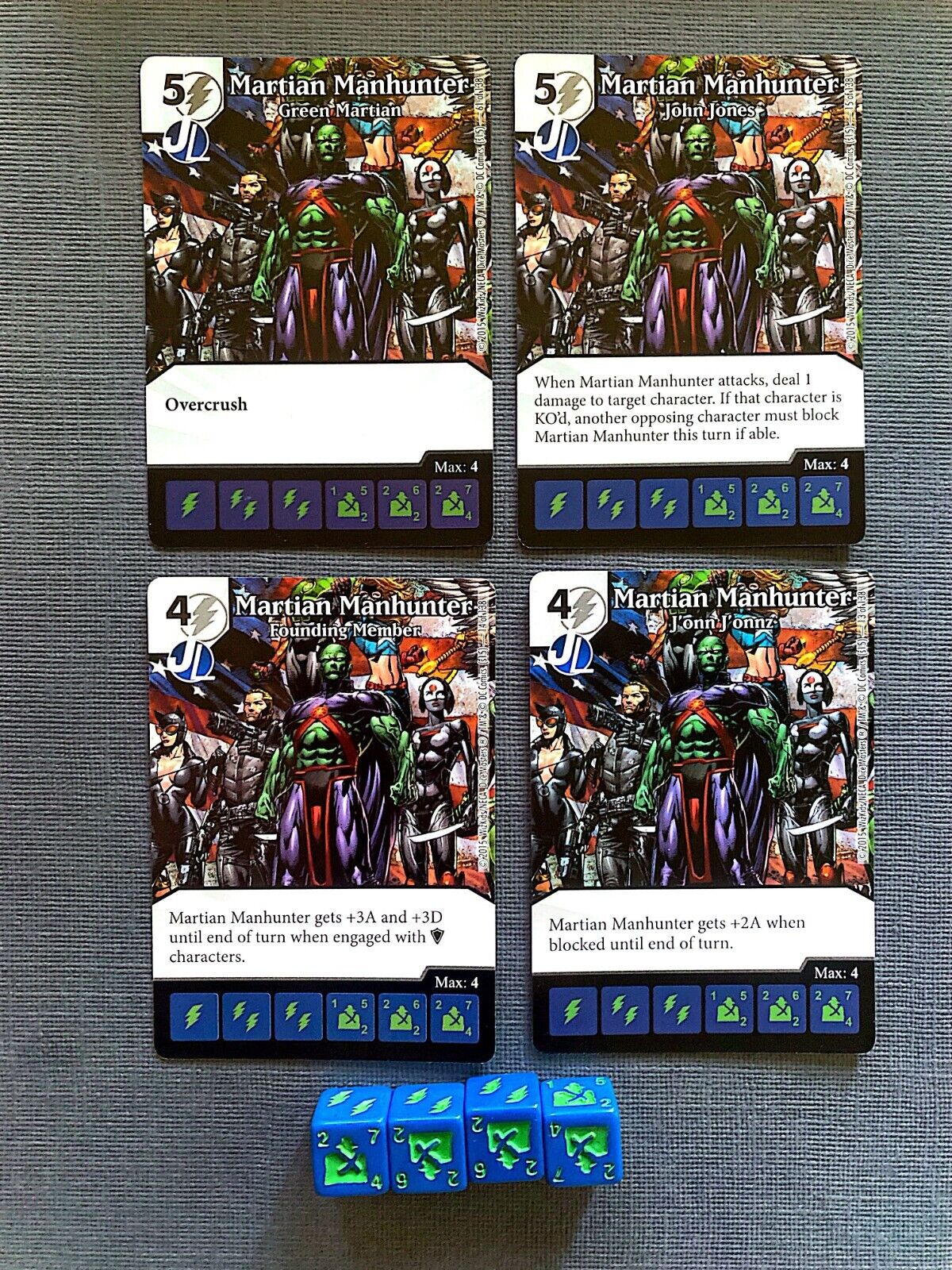 Wizkids DC Dice Masters Justice League Martian Manhunter Set +4 dice