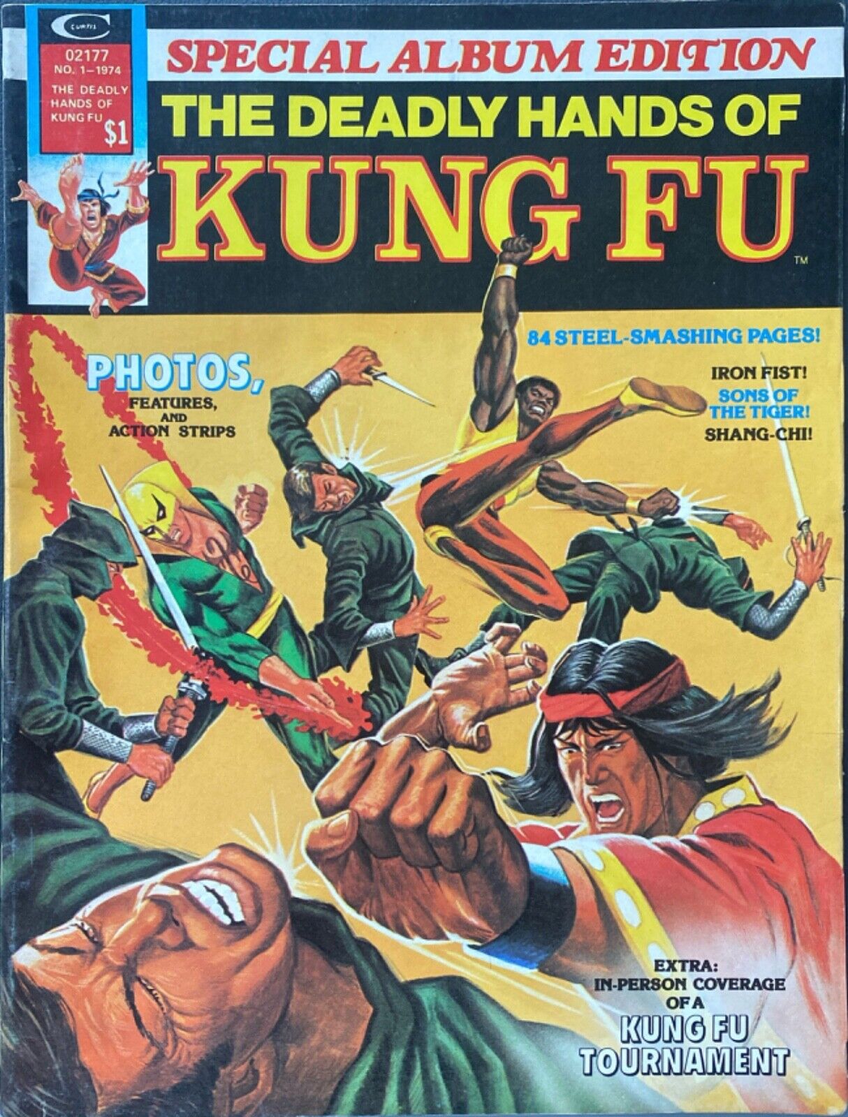 (Curtis) Marvel Magazine The Deadly Hands Of Kung Fu #1 Special Album Edition