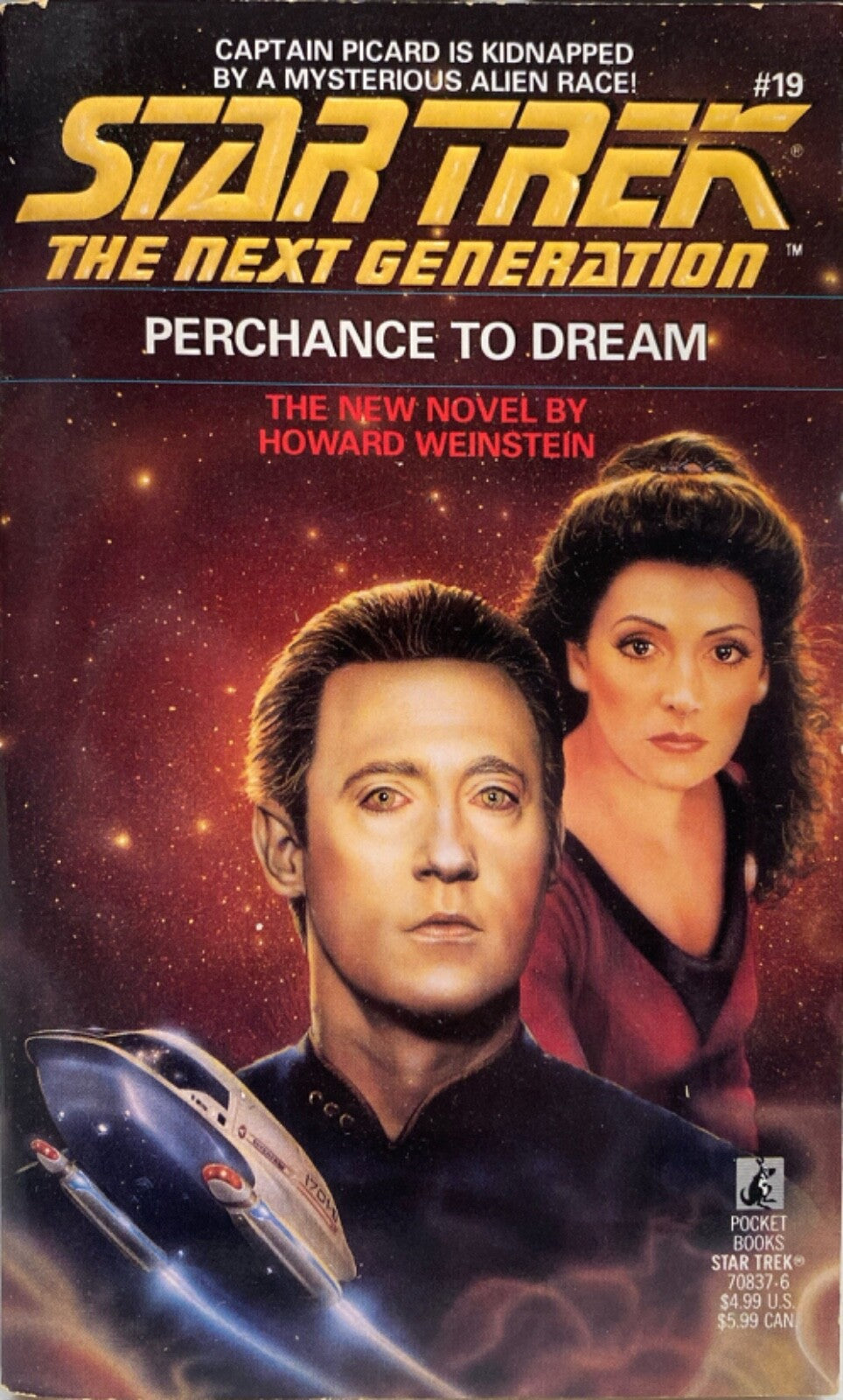 Star Trek: The Next Generation #19 - Perchance to Dream by H Weinstein Paperback