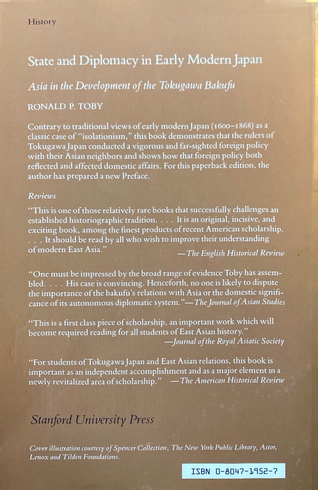 State and Diplomacy in Early Modern Japan by Ronald P. Toby Stanford Press