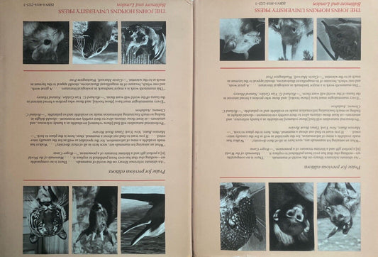 Walker's Mammals of the World 4th Edition Volumes I & II Johns Hopkins Press