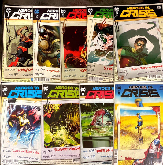 DC Comics Heroes in Crisis #1-9 Modern Age 2018-2019 Complete Variant Set