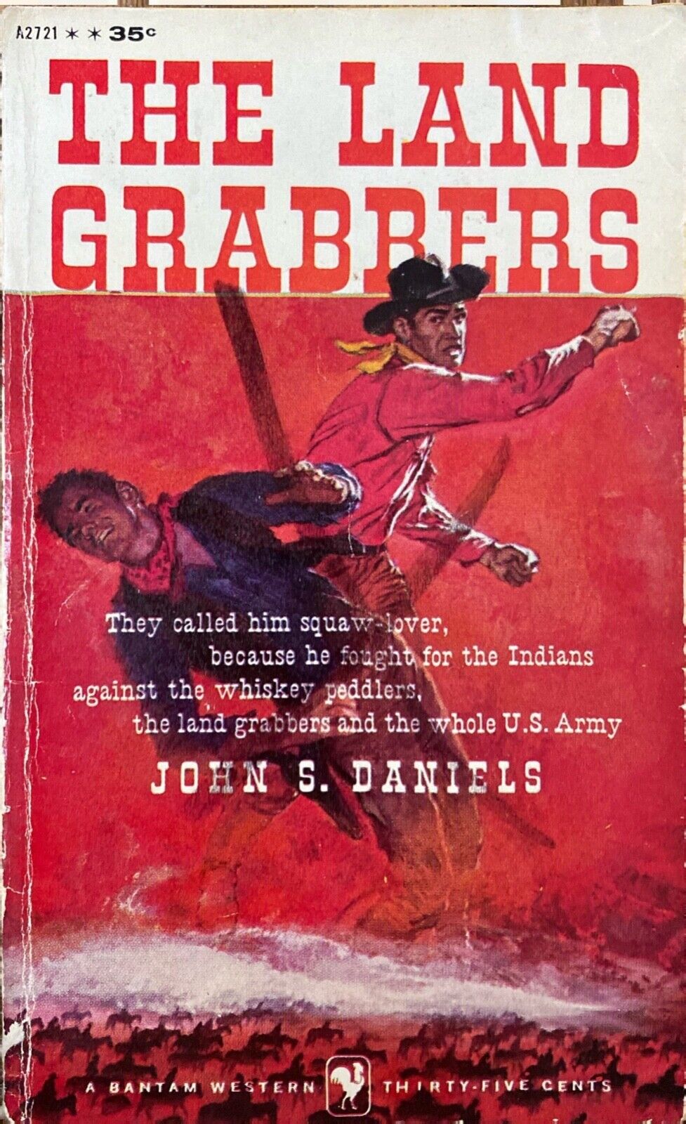 The Land Grabbers by John S. Daniels 1963 Bantam A2721 Paperback Second