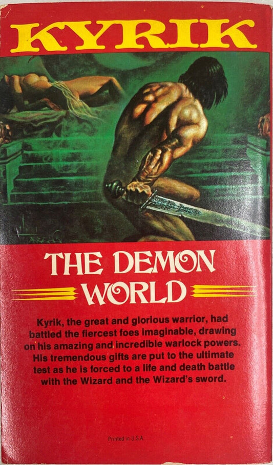 Kyrik and the Wizard's Sword by Gardner F. Fox 1976 Leisure 333ZK Paperback