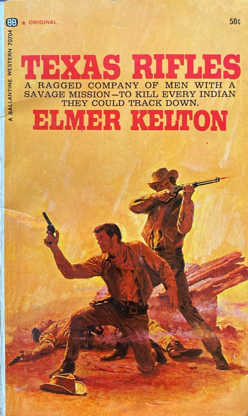 Texas Rifles by Elmore Kelton 1969 Ballantine 70704 Paperback