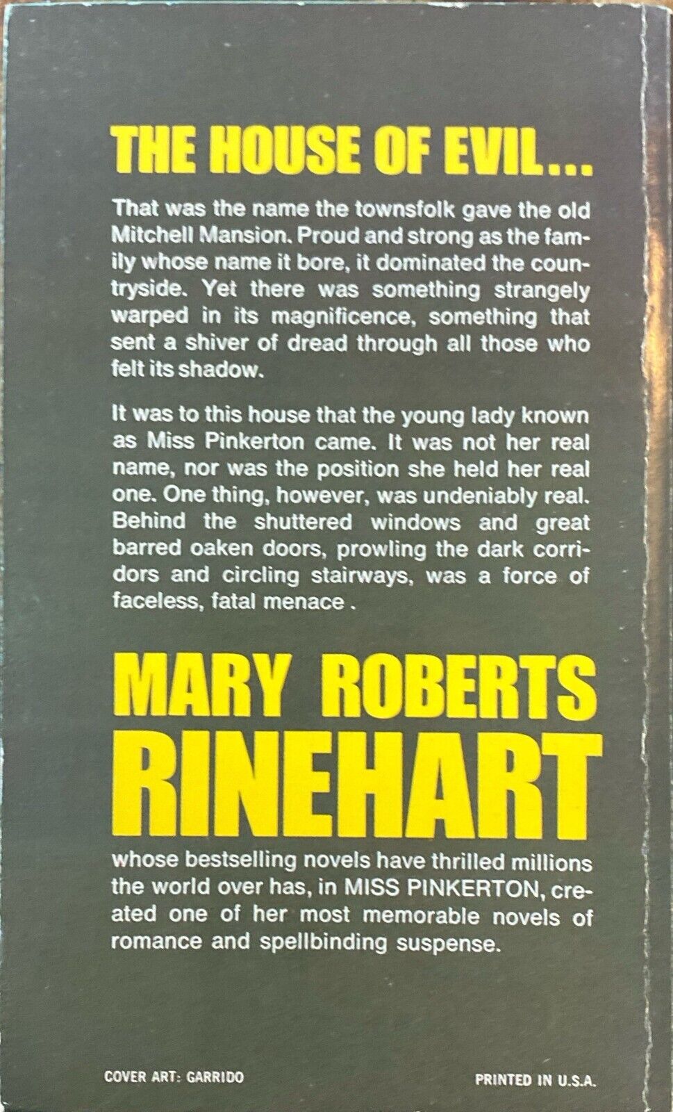 Miss Pinkerton by Mary Roberts Rinehart 1969 Dell 5679 Paperback