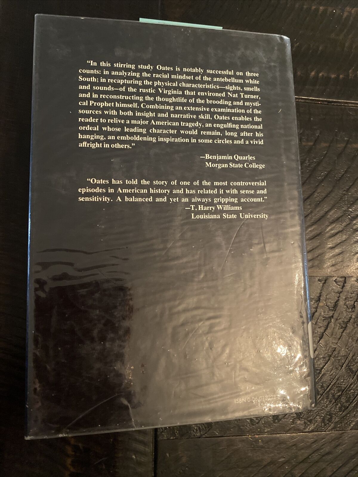 The Fires of Jubilee: Nat Turner's Fierce Rebellion by Stephen B. Oates First HC