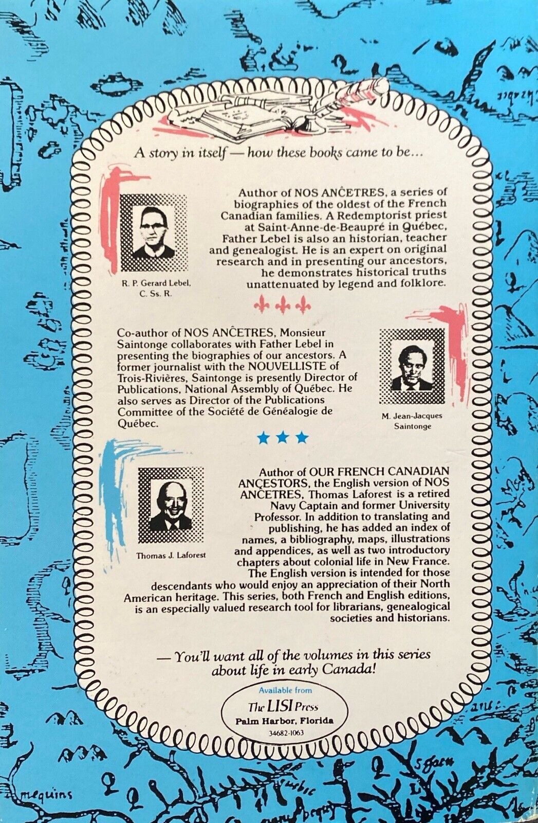 Our French Canadian Ancestors Volume I Revised by Thomas J. Laforest Paperback