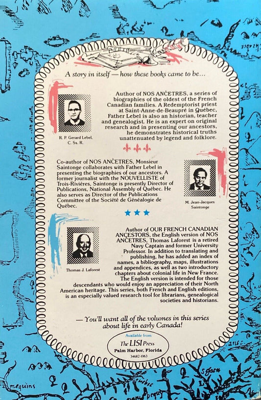 Our French Canadian Ancestors Volume I Revised by Thomas J. Laforest Paperback