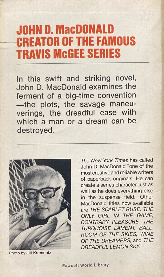 A Key to the Suite by John D. MacDonald 1962 Fawcett Gold Medal Paperback
