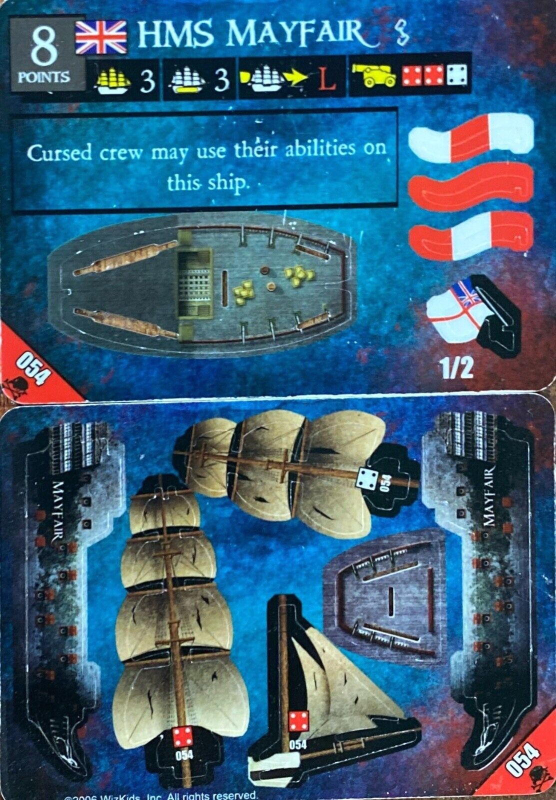 WizKids Pirates CSG of Davy Jones' Curse 054 HMS Mayfair