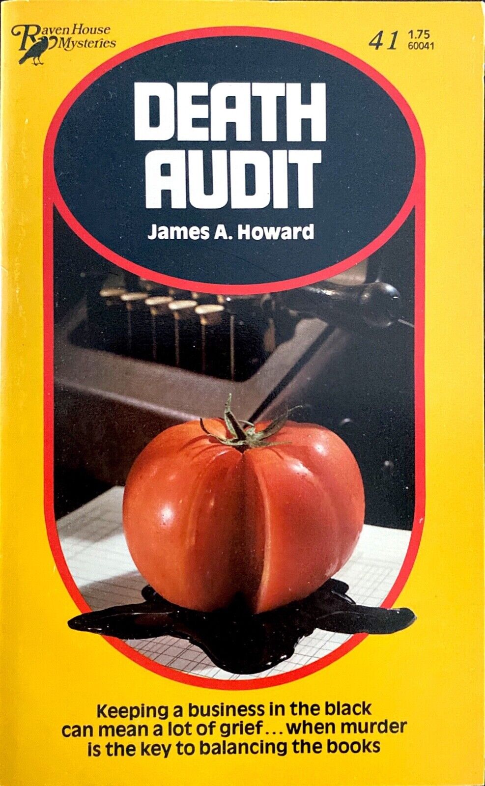 Death Audit by James A. Howard 1981 Raven House Mysteries Paperback