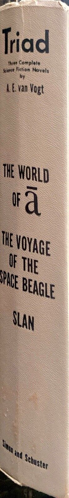 Triad: Three Complete Science Fiction Novels by A.E. Van Vogt 1951 Hardcover