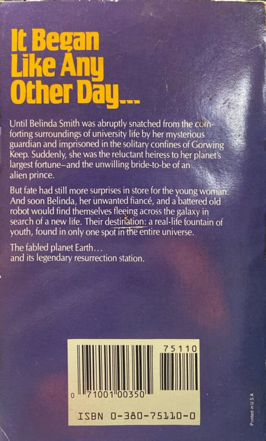 To the Resurrection Station by Eleanor Arnason 1986 Avon Paperback