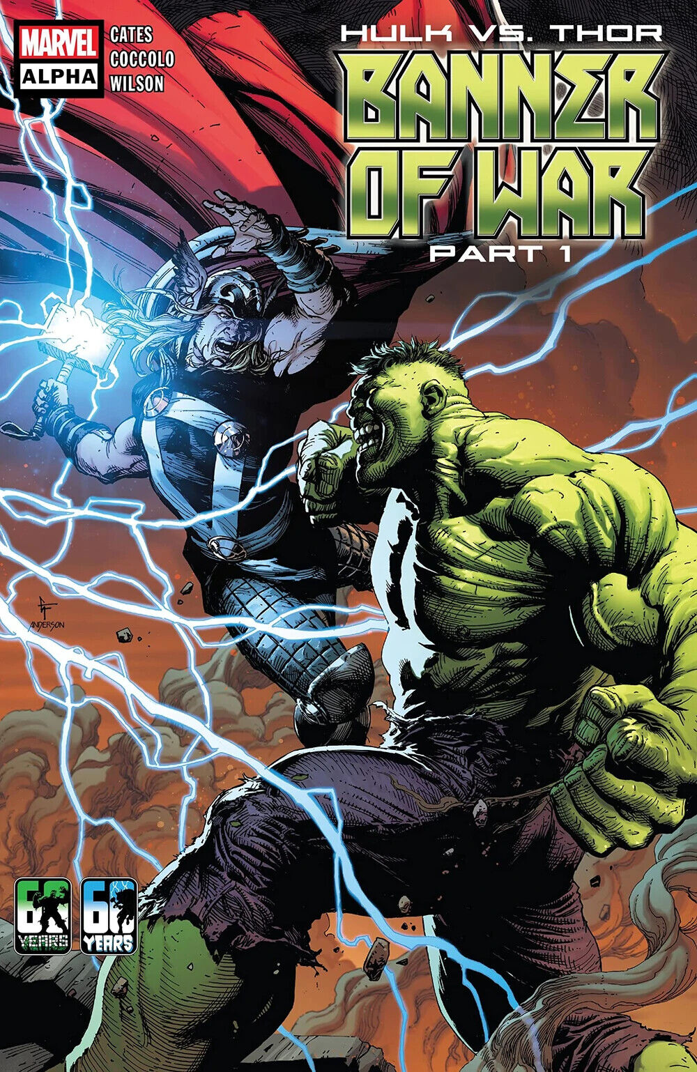 Marvel Comics Hulk vs. Thor Banner of War Alpha Modern Age 2022