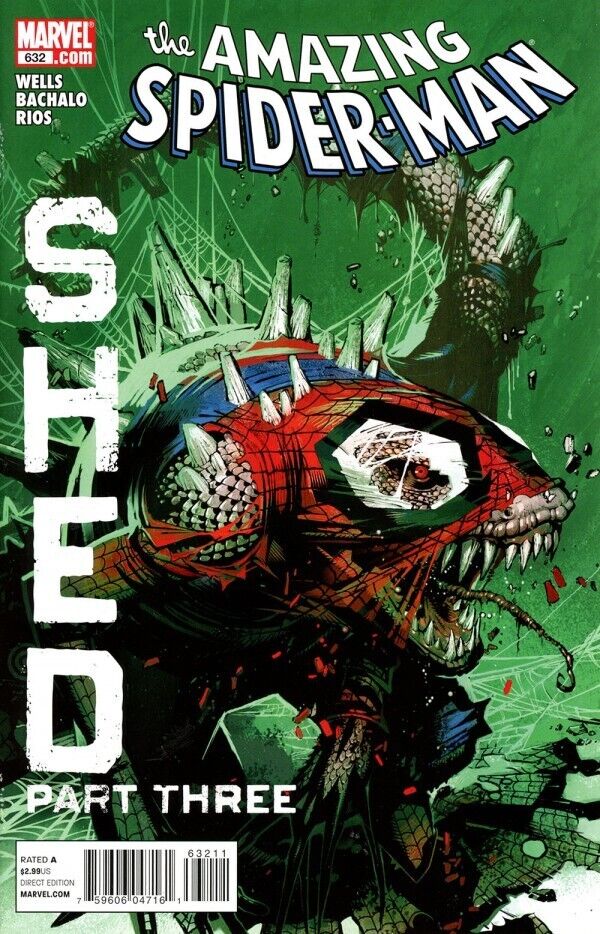 Marvel Comics Amazing Spider-man #632 Modern Age 2010 Shed