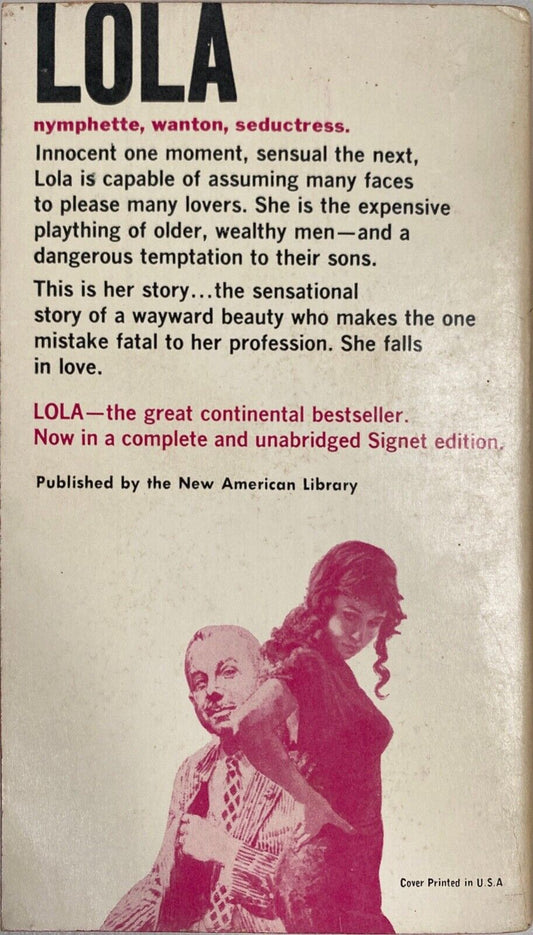 Lola: A Dark Mirror by Dario Fernandez-Florez 1959 Signet D1678 Paperback First
