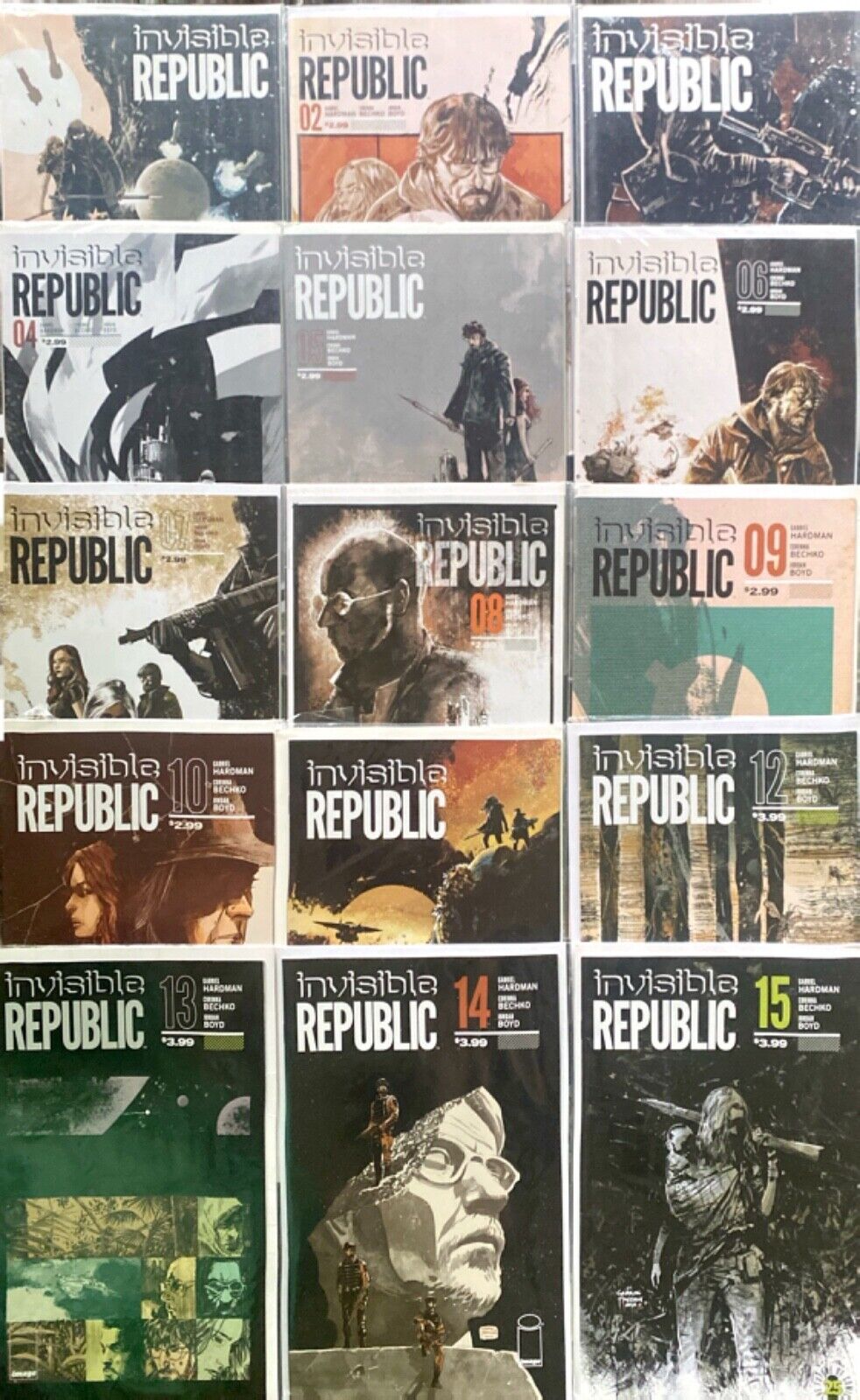 Image Comics Invisible Republic #1-15 Modern Age 2015-2017 Complete Series