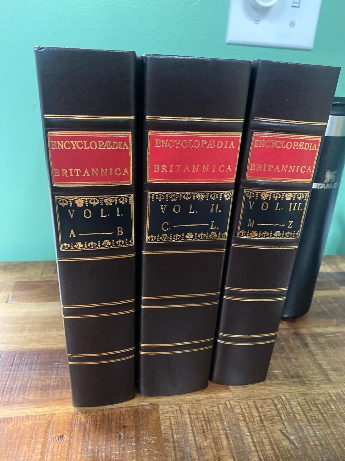 Encyclopaedia Britannica 1771 Facsimile Edition 3 Volume Set Leather Hardcover