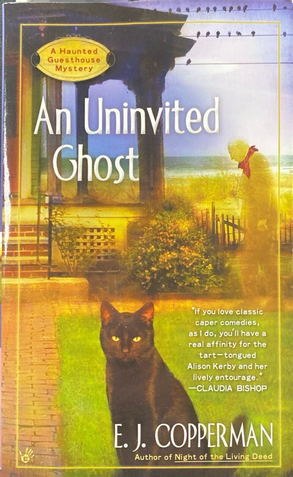 An Uninvited Ghost by E.J. Copperman 2011 Berkley Paperback Haunted Guesthouse