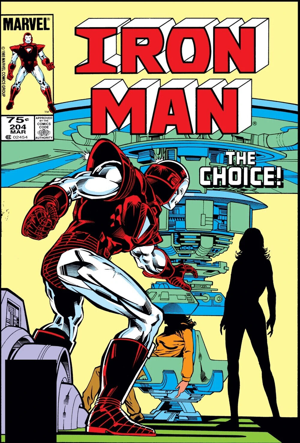 Marvel Comics Iron Man #204 Copper Age 1986