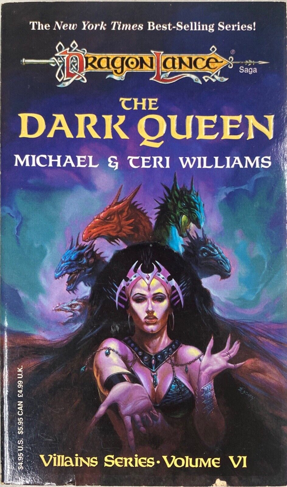 The Dark Queen by Michael & Teri Williams 1994 Paperback Dragonlance Villains