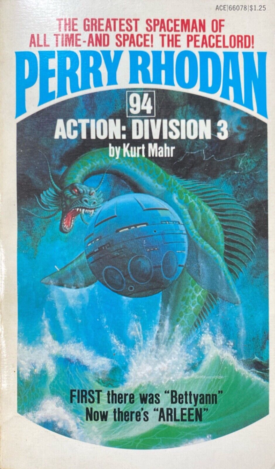 Perry Rhodan #94: Action: Division by Kurt Mahr 1976 Ace Paperback