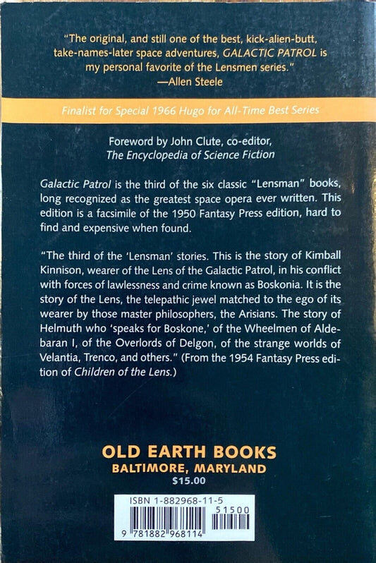 Galactic Patrol by E.E. Doc Smith 1997 Old Earth Books Paperback
