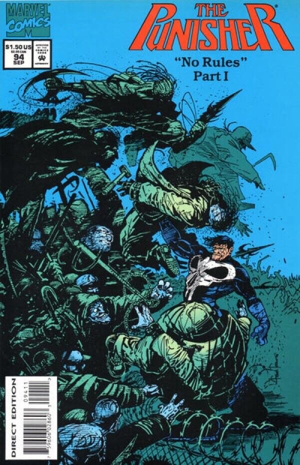 Marvel Comics The Punisher #94 Modern Age 1994 No Rules Newsstand