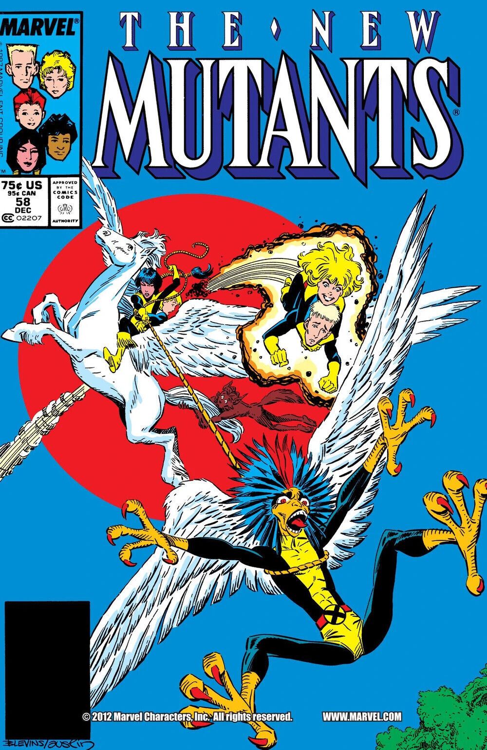 Marvel Comics New Mutants #58 Copper Age 1987