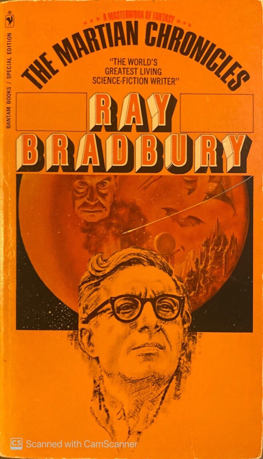 The Martian Chronicles by Ray Bradbury 1975 Bantam Paperback