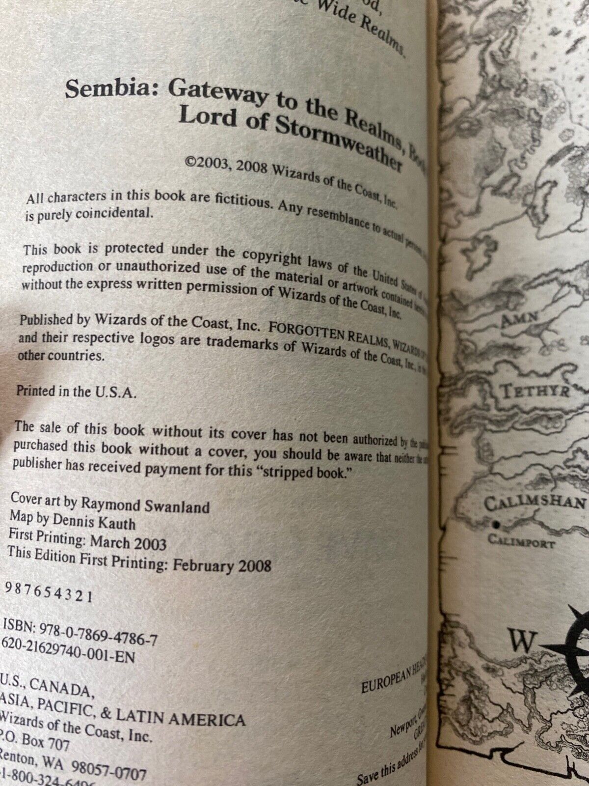 Lord of Stormweather by Dave Gross Wizards of the Coast Forgotten Realms Sembia