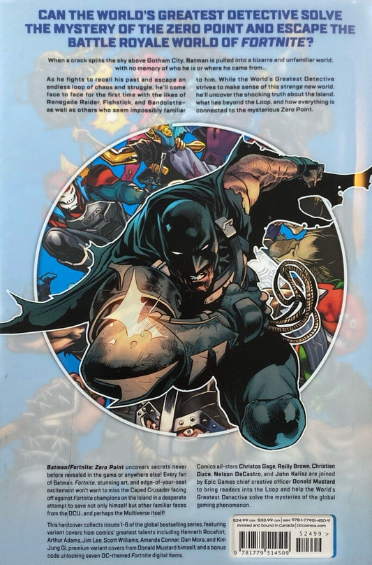 DC Comics Batman/Fortnite: Zero Point Hardcover Variant Cover with Lithograph