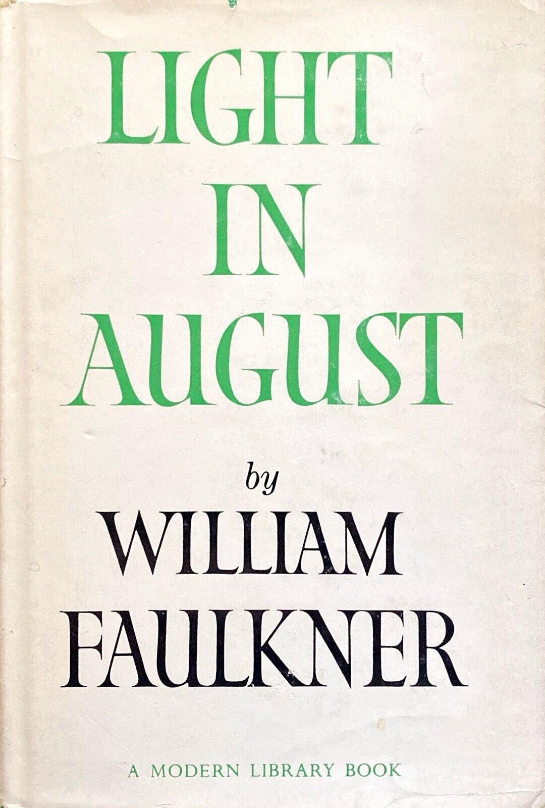 Light in August by William Faulkner 1966 Modern Library #88 Hardcover