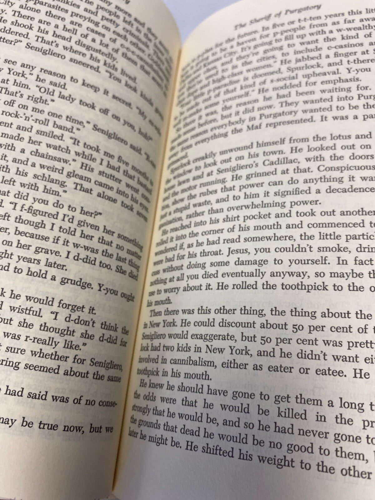 The Sheriff of Purgatory by Jim Morris 1979 Doubleday Hardcover First