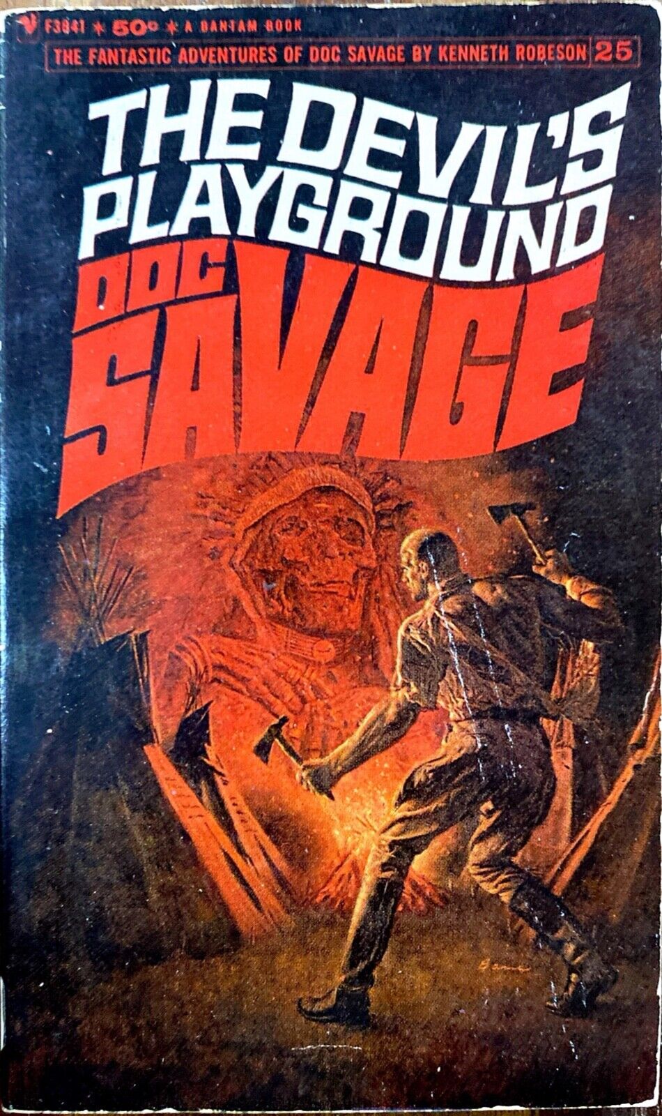 Doc Savage #25: The Devil's Playground by Kenneth Robeson 1968 Bantam F3841