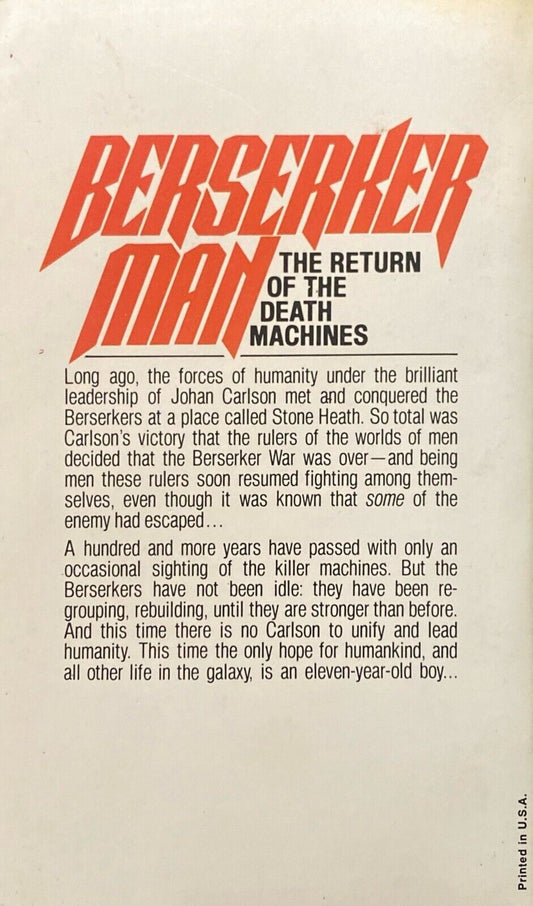 Berserker Man by Fred Saberhagen 1980 Ace Paperback