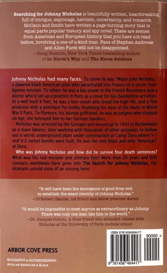 The Search for Johnny Nicholas by Hugh McCann & David Smith Trade Paperback