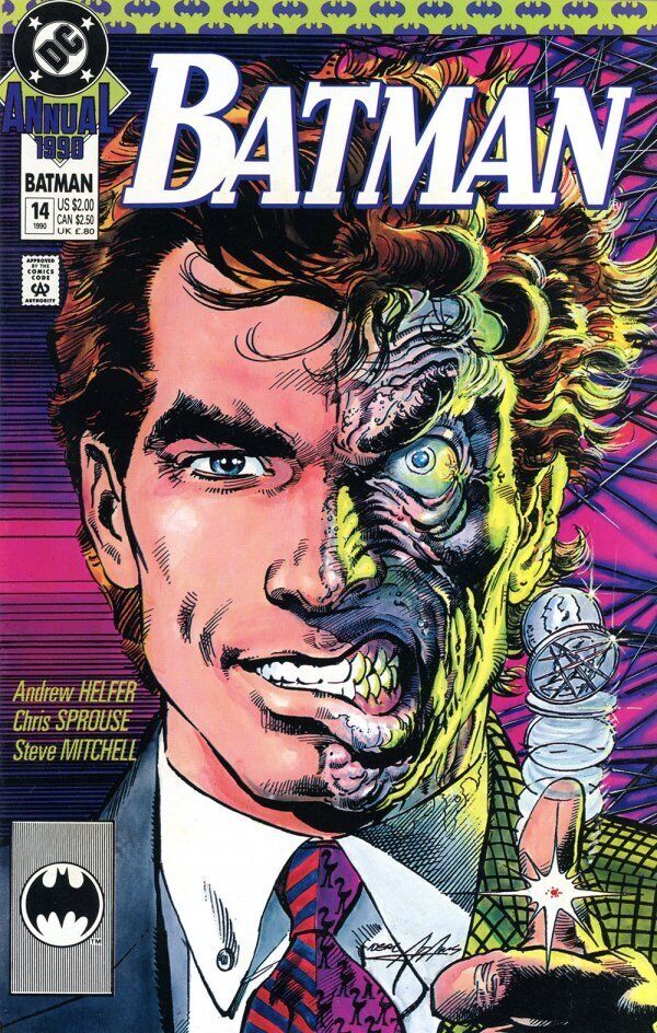 DC Comics Batman Annual #14 Copper Age 1990 Neal Adams Two-Face