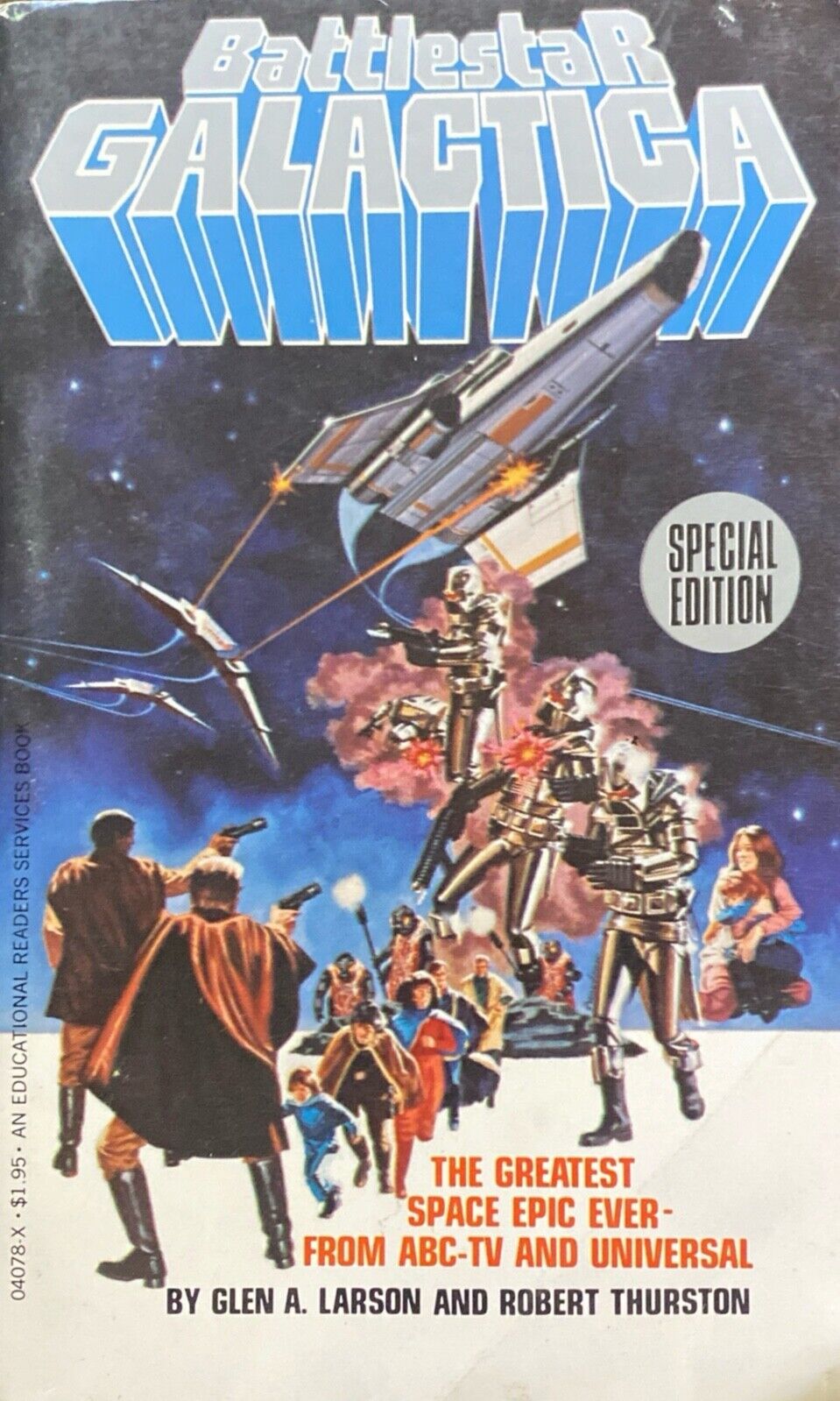 Battlestar Galactica by Glen A. Larson & Robert Thurston 1978 Paperback