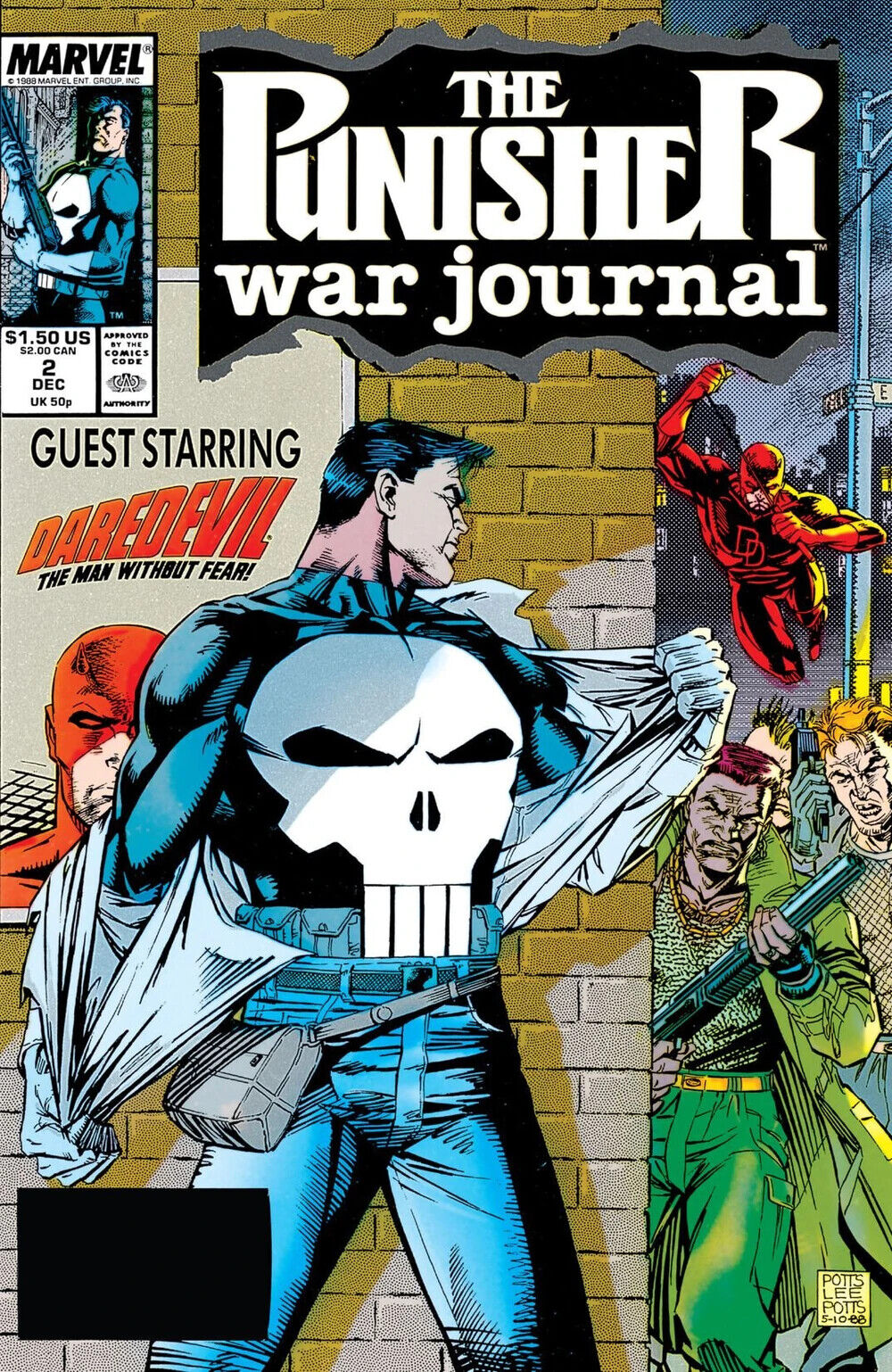 Marvel Comics Punisher War Journal #2 1988 Copper Age