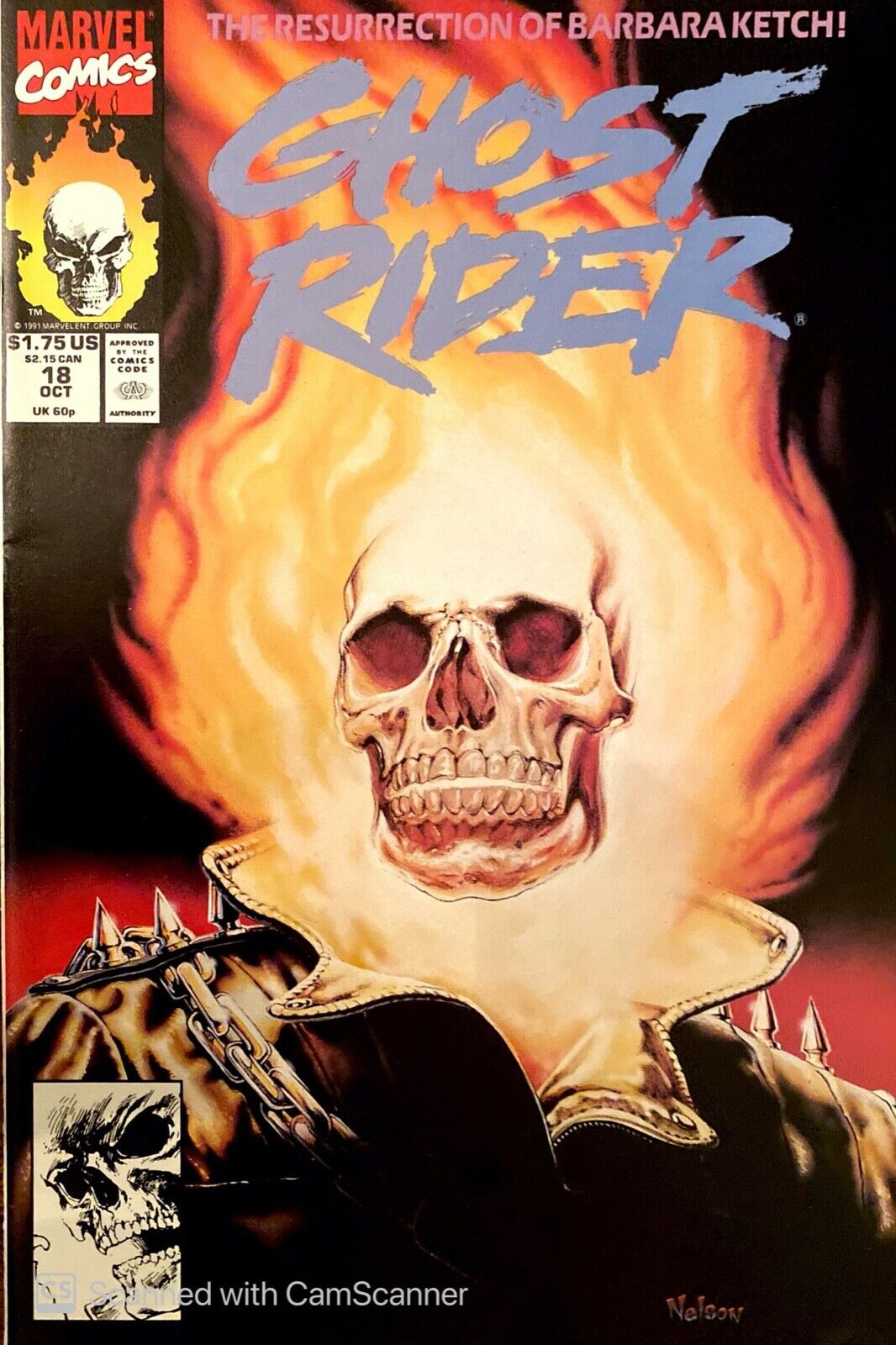 Marvel Comics Ghost Rider #18 Copper Age 1991
