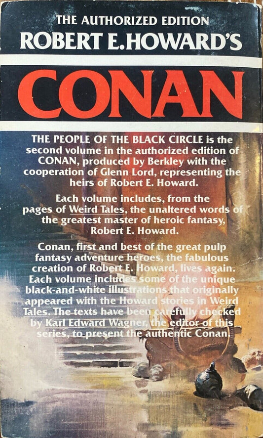 People of the Black Circle by Robert E. Howard 1977 Berkley Paperback Conan