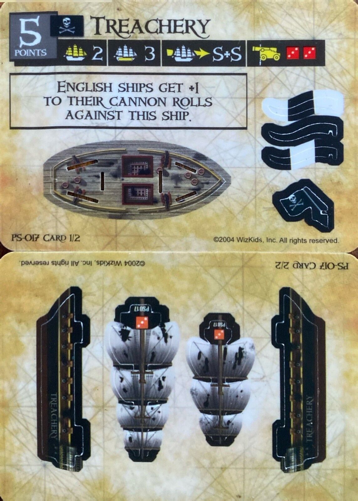 WizKids Pirates CSG of the Spanish Main PS-017 Treachery